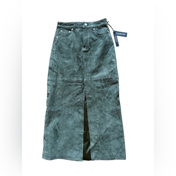 Blank NYC Dresses & Skirts - BNWT Blank NYC green (Hunter) suede maxi skirt.  Size 24.